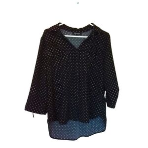 LILY MORGAN WOMENS POLKADOT SHIRT SIZE L/G